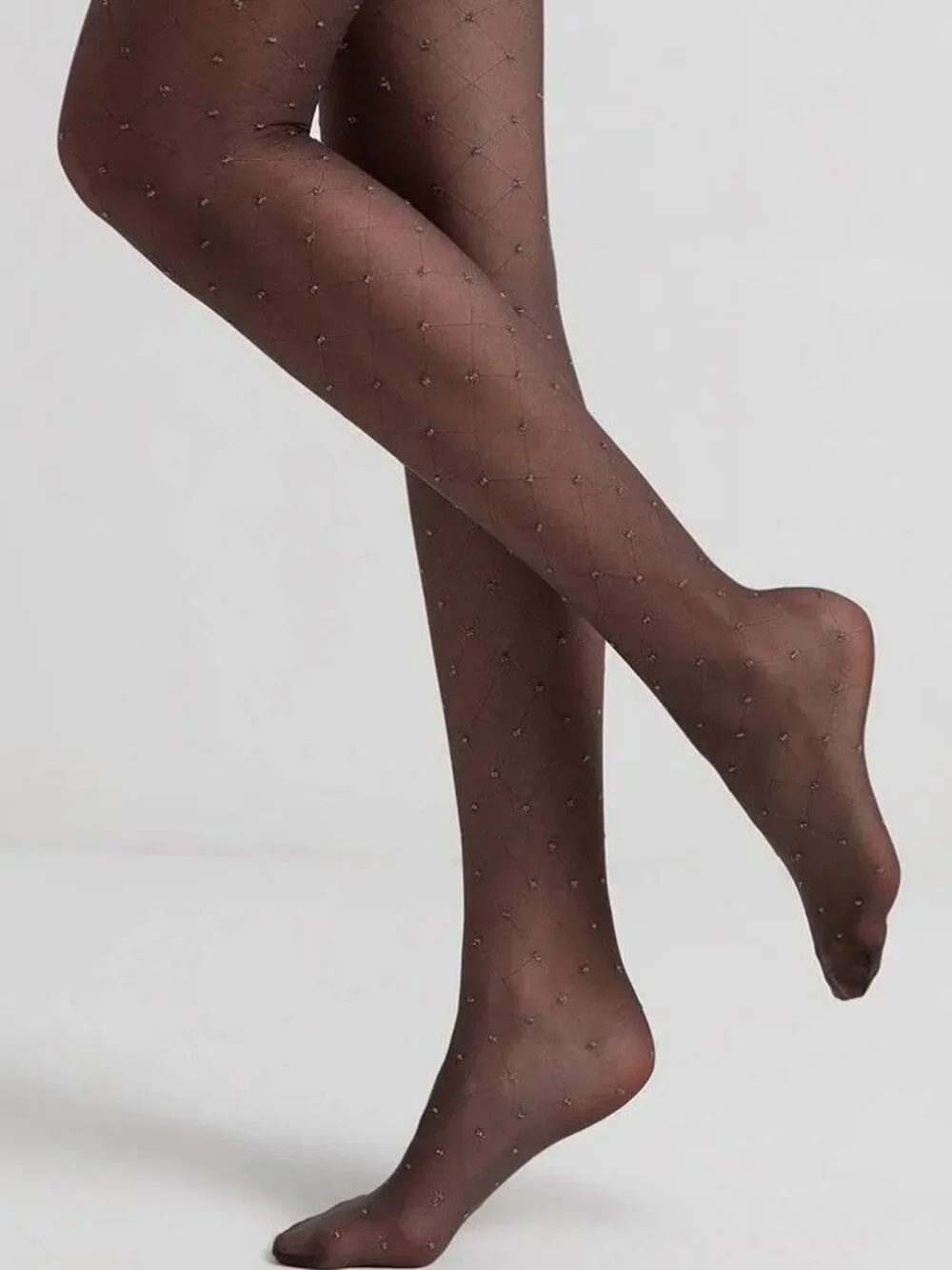 Conte Lusso 20 Den - Fantasy Women's Tights with diamond pattern & lurex dots